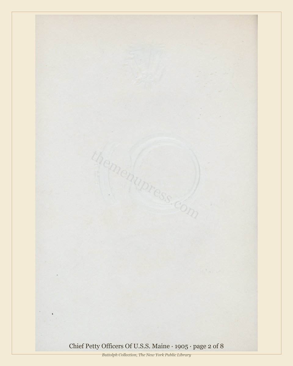 Vintage menu — page 2 of 8