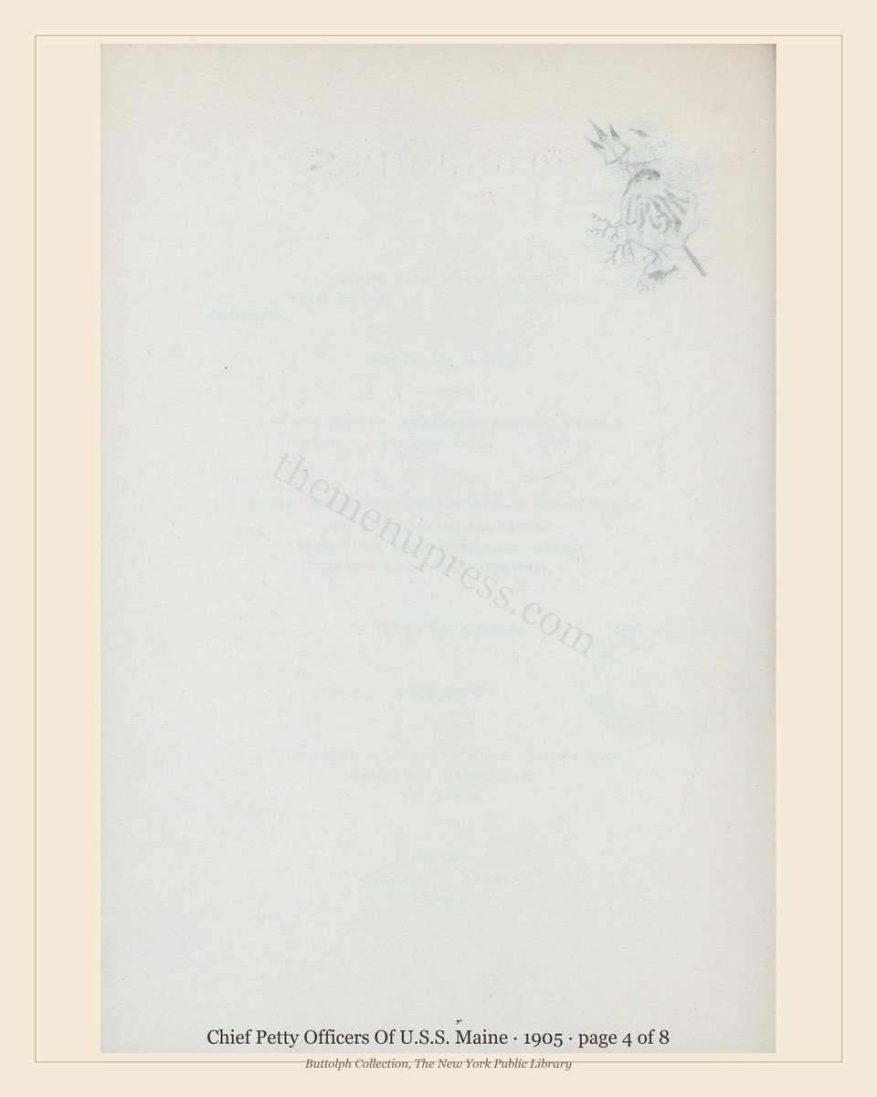 Vintage menu — page 4 of 8