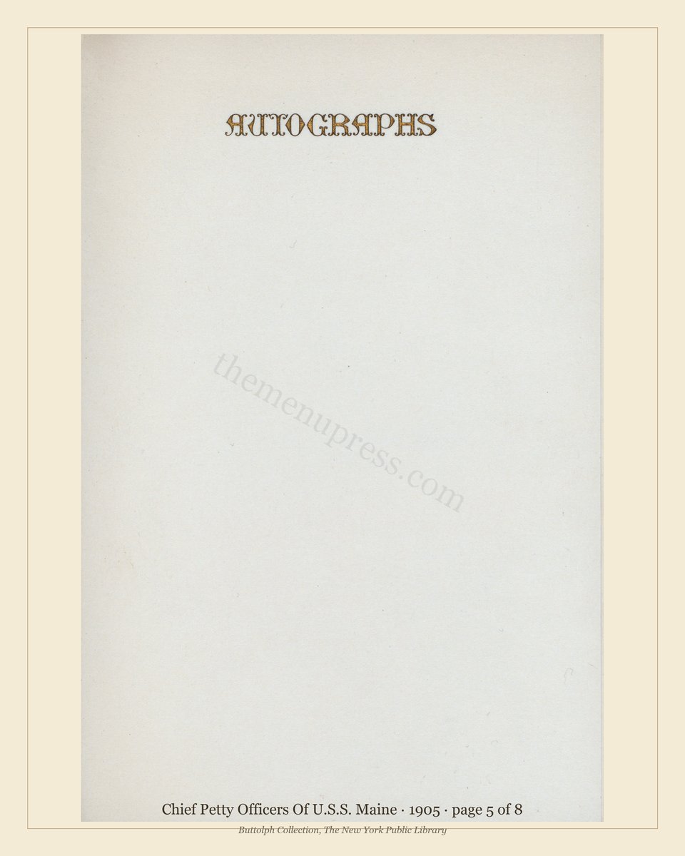 Vintage menu — page 5 of 8