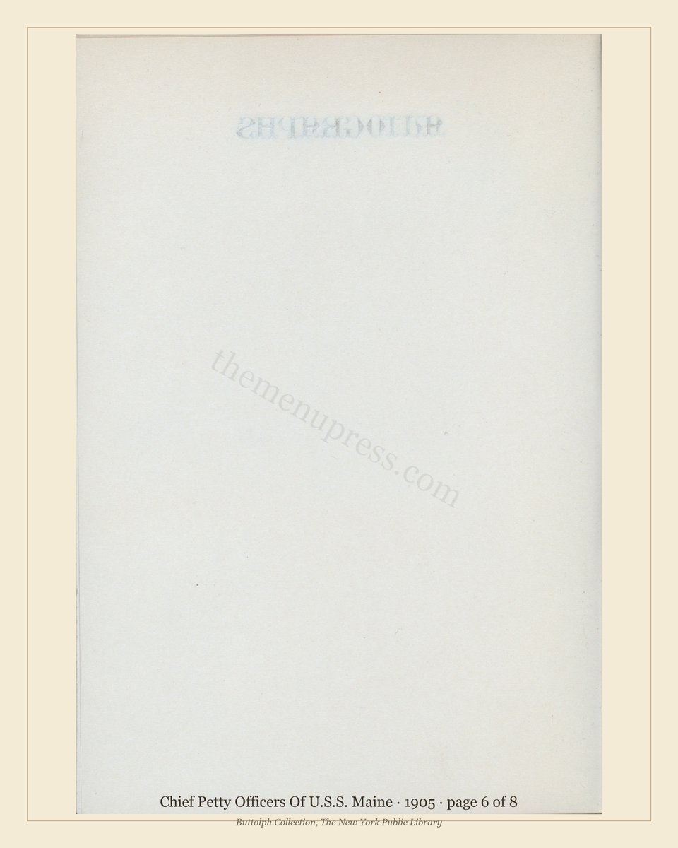 Vintage menu — page 6 of 8
