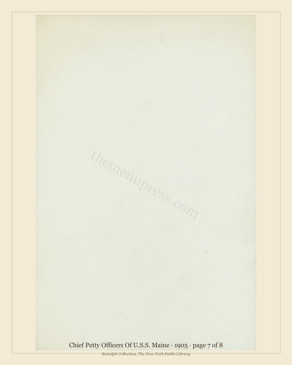Vintage menu — page 7 of 8