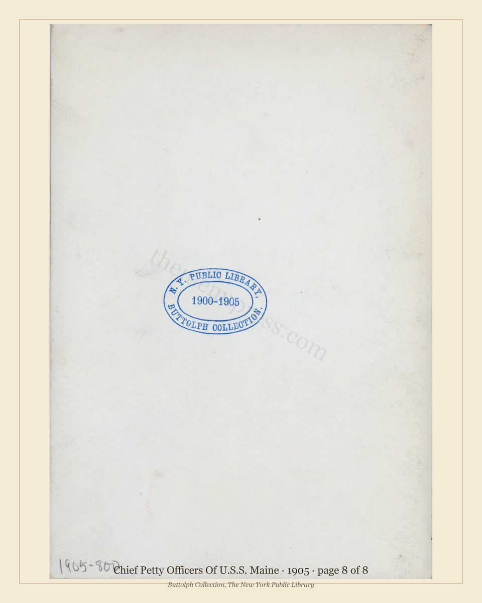 Vintage menu — page 8 of 8