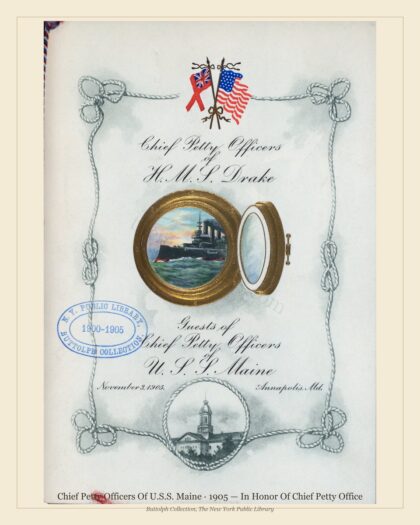 Chief Petty Officers Of U.S.S. Maine · 1905 — In Honor Of Chief Petty Office