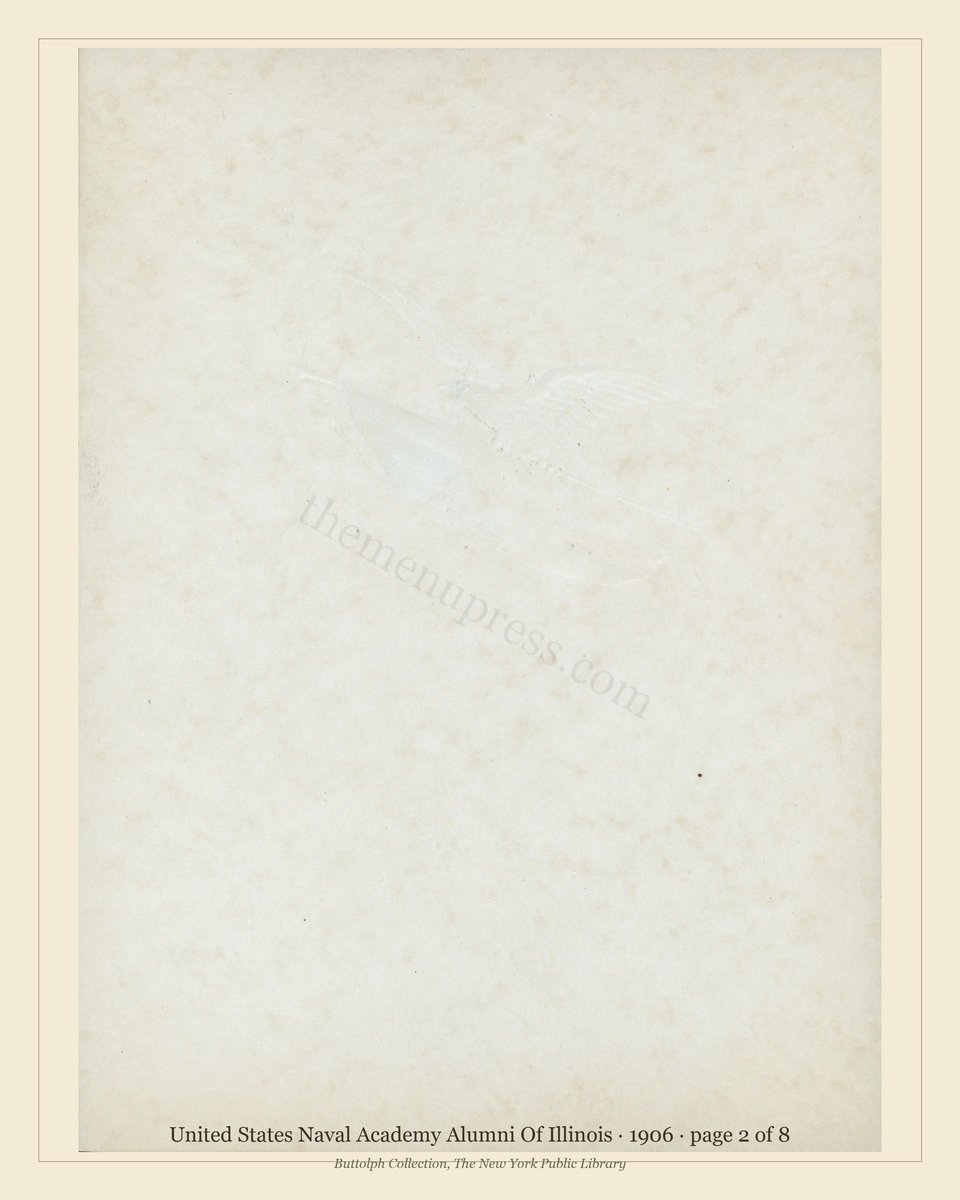 Vintage menu — page 2 of 8