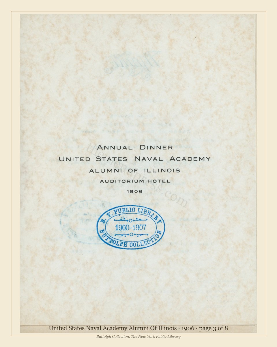 Vintage menu — page 3 of 8