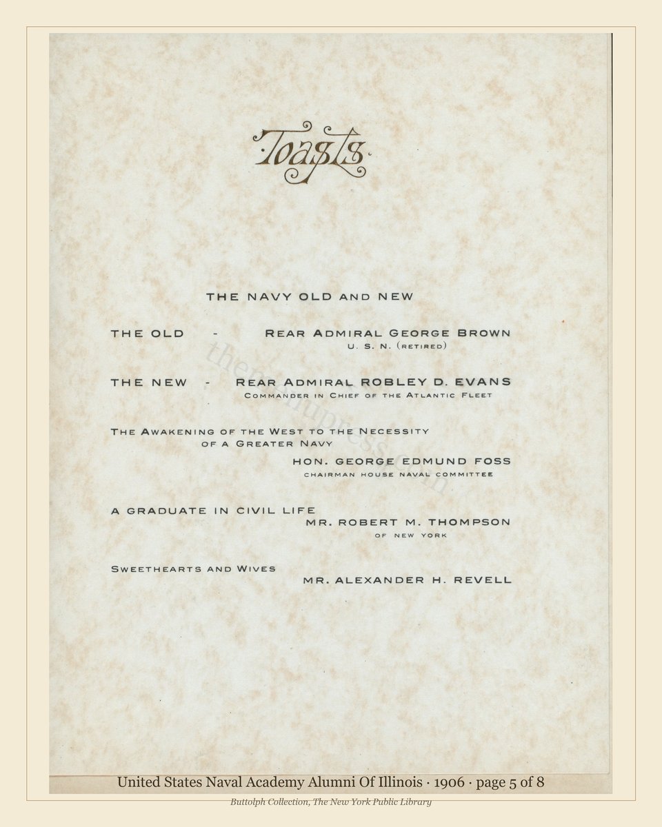 Vintage menu — page 5 of 8