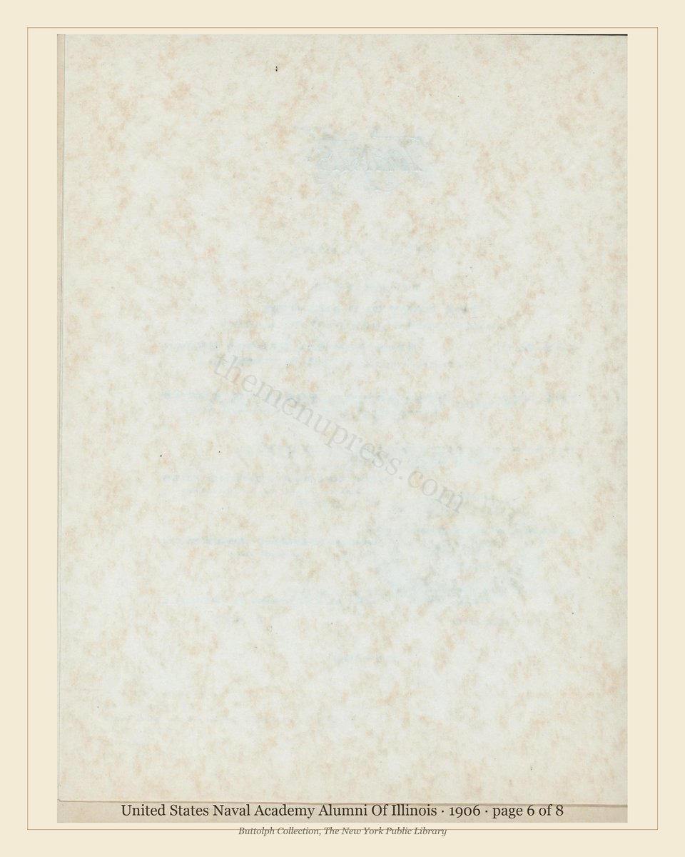 Vintage menu — page 6 of 8