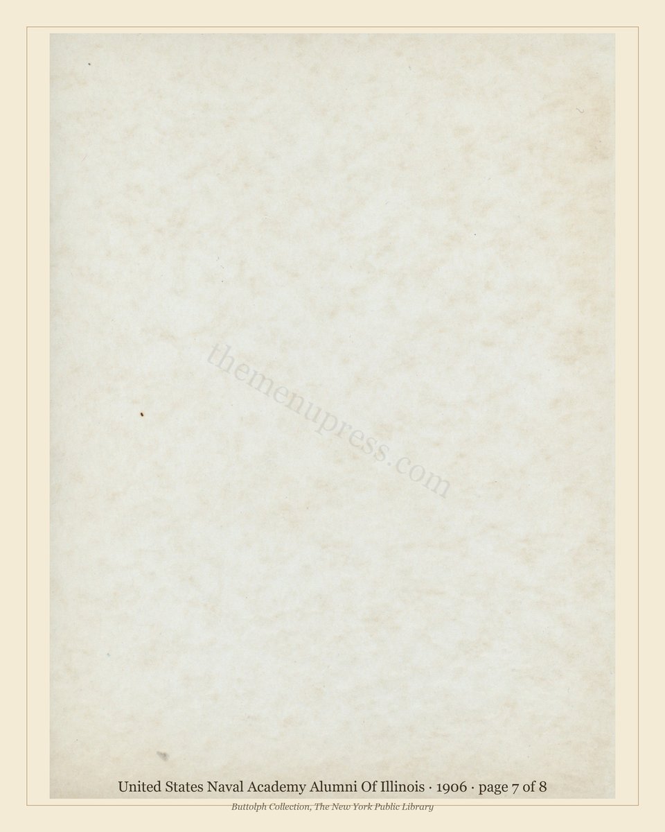 Vintage menu — page 7 of 8