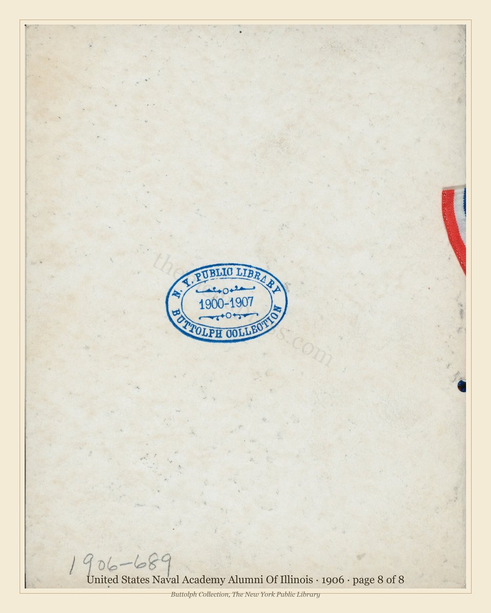 Vintage menu — page 8 of 8