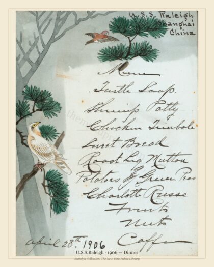 U.S.S.Raleigh · 1906 — Dinner