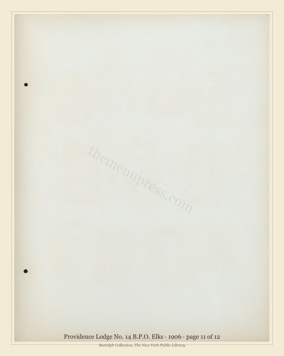 Vintage menu — page 11 of 12