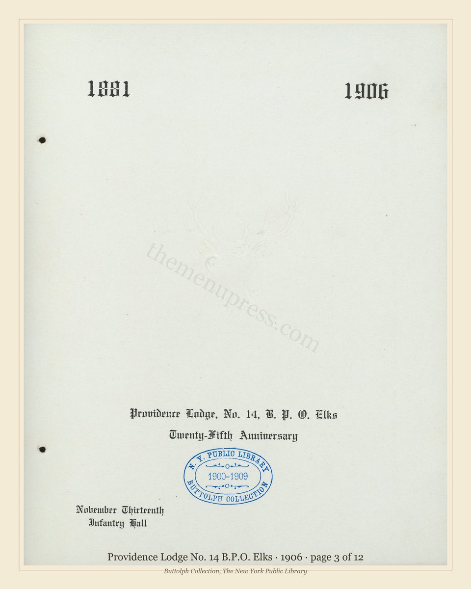 Vintage menu — page 3 of 12