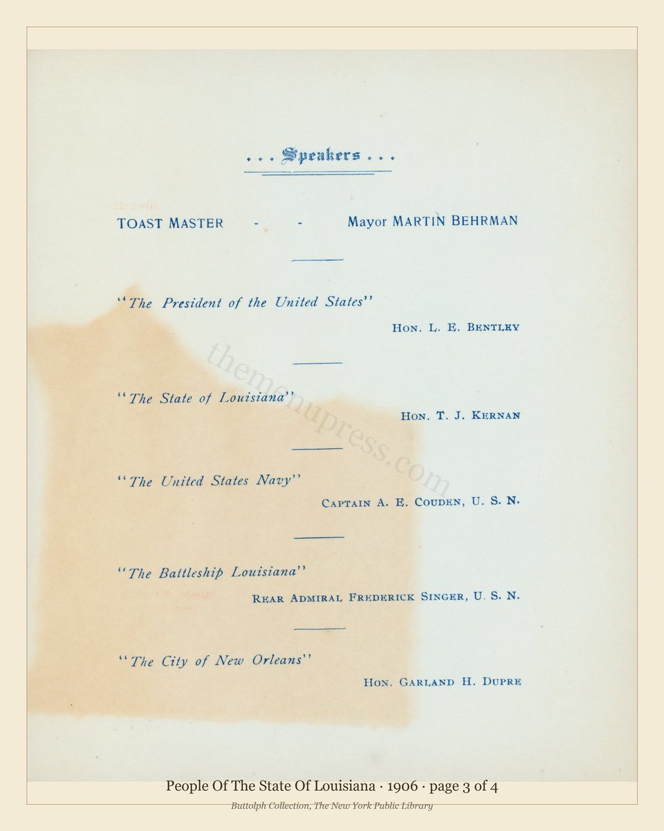 Vintage menu — page 3 of 4