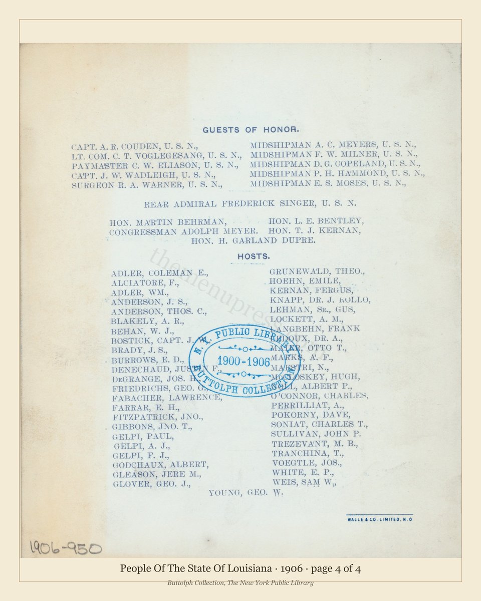 Vintage menu — page 4 of 4