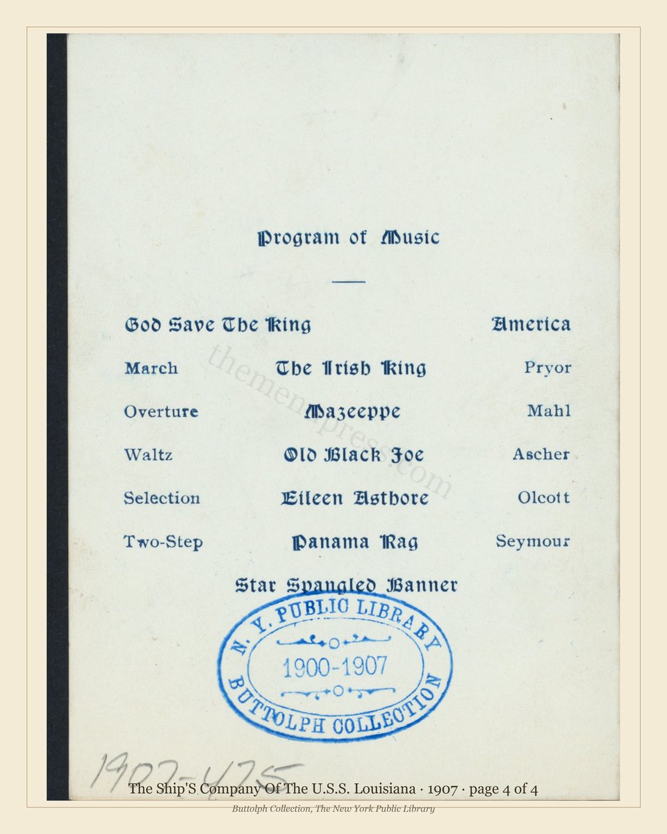 Vintage menu — page 4 of 4