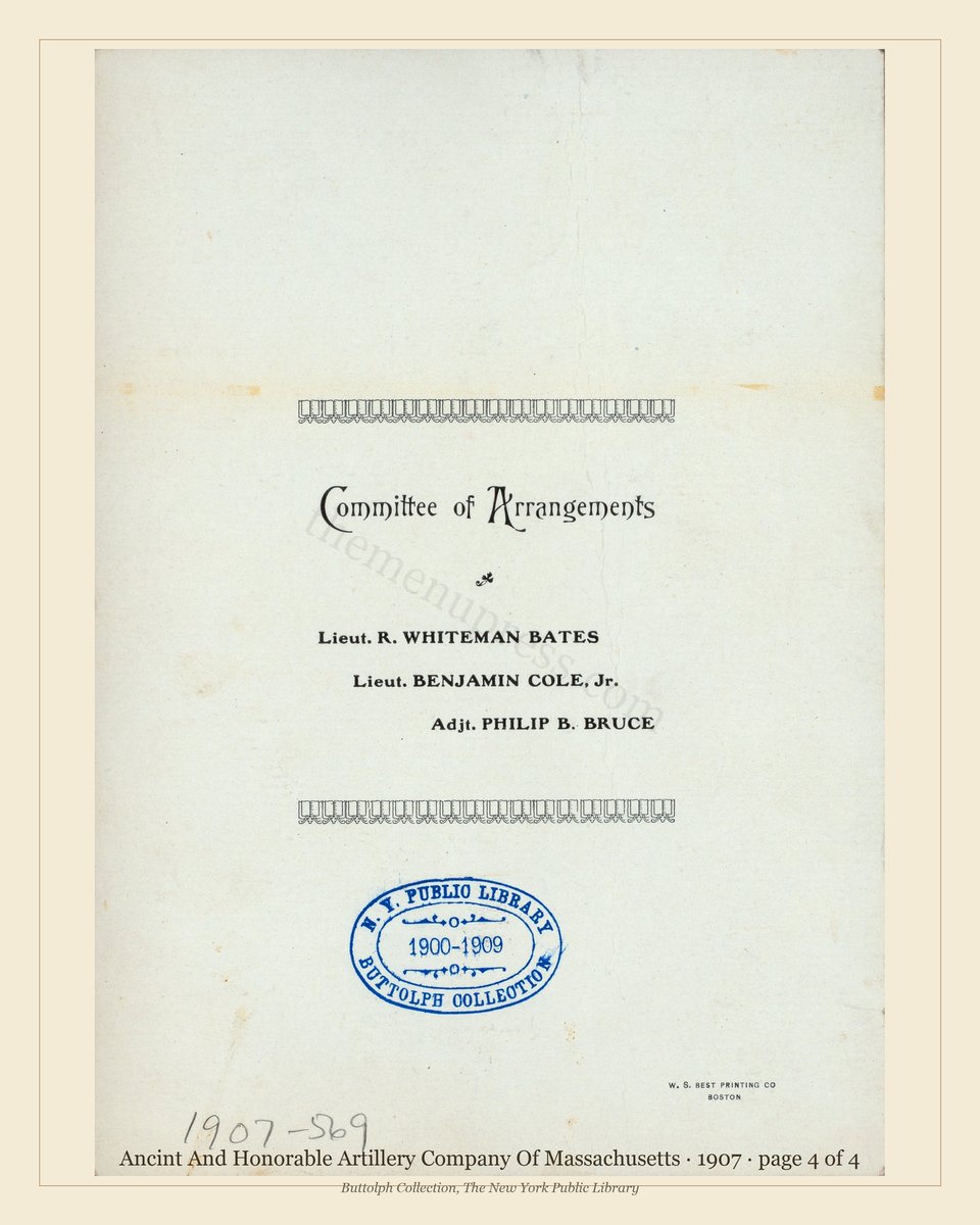 Vintage menu — page 4 of 4