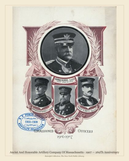 Ancint And Honorable Artillery Company Of Massachusetts · 1907 — 269Th Anniversary