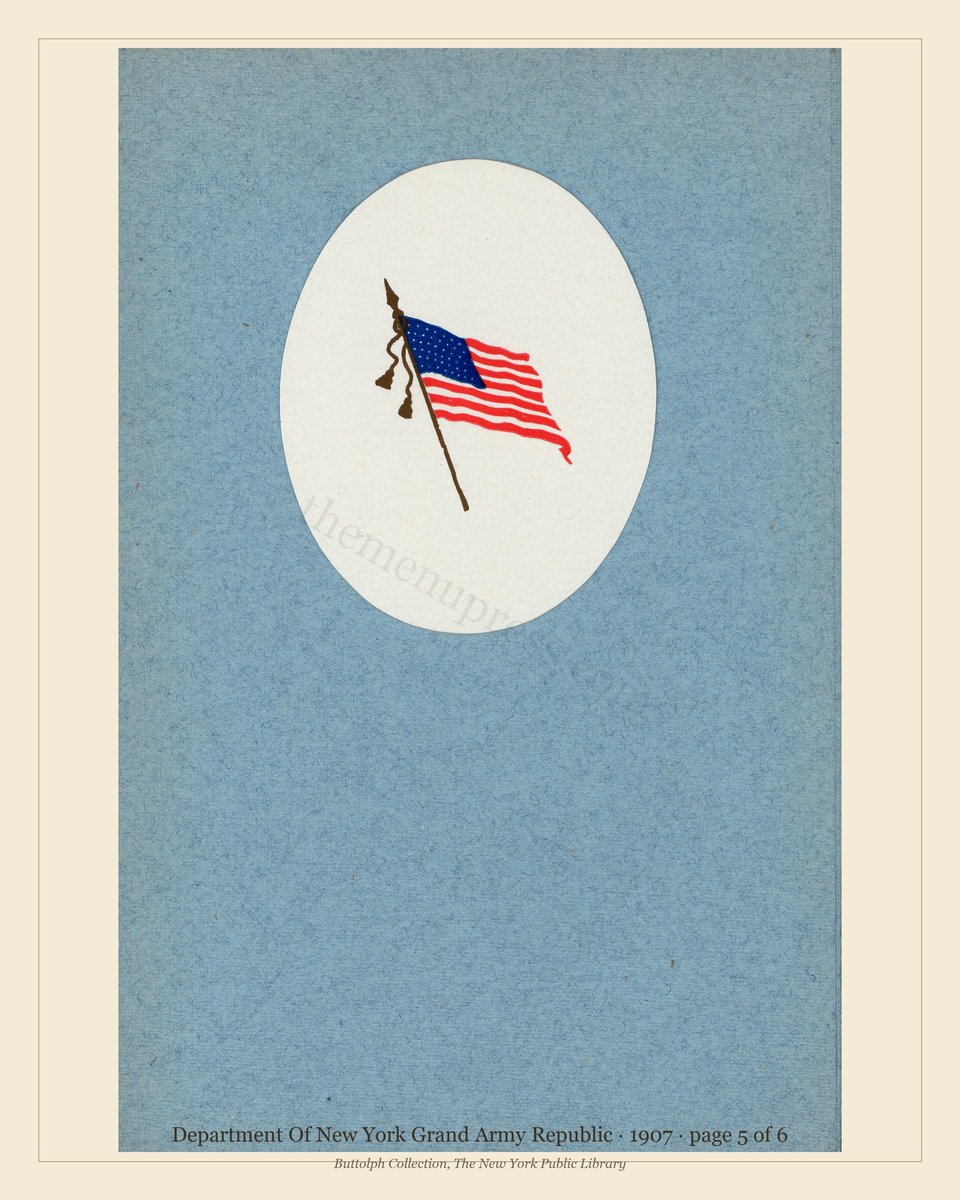 Vintage menu — page 5 of 6