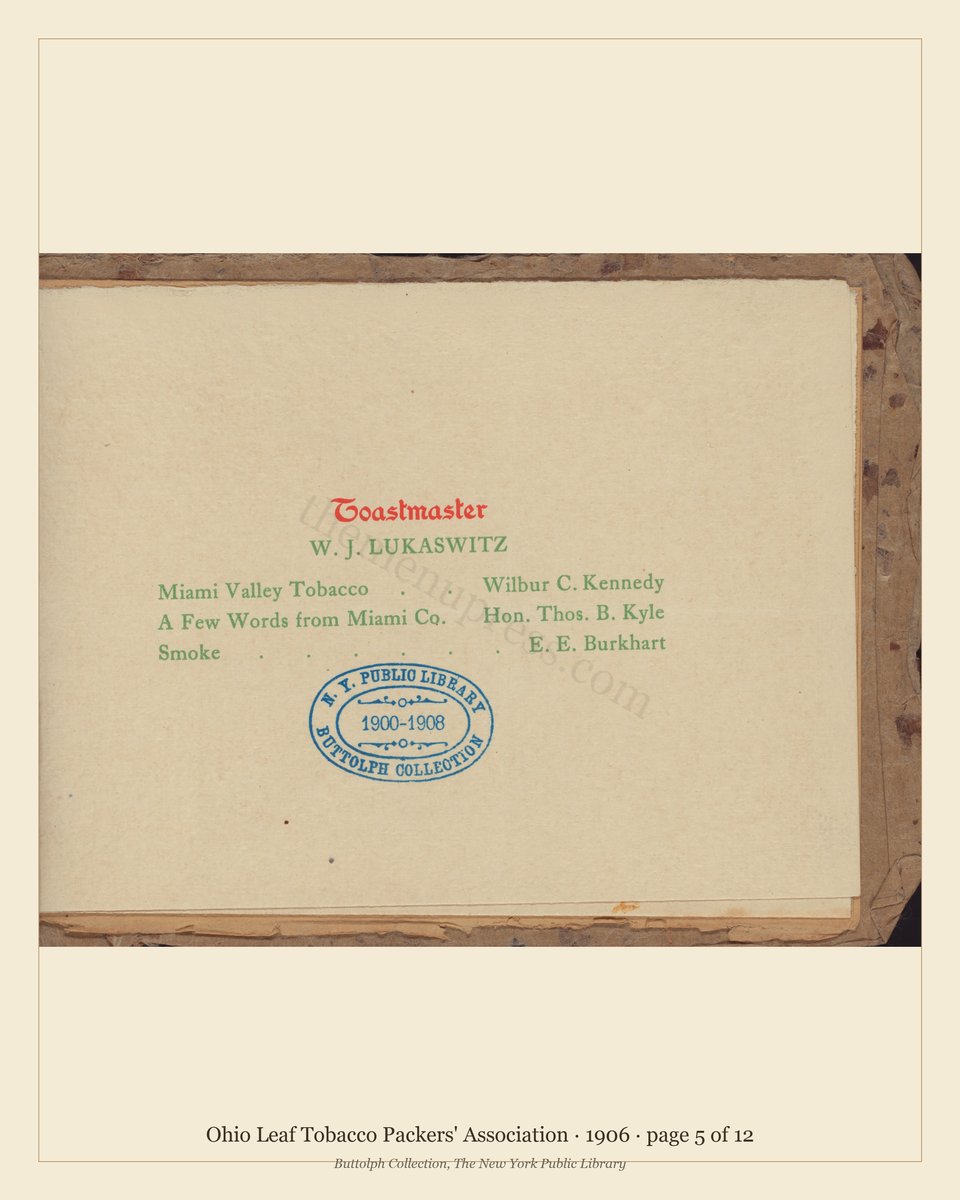 Vintage menu — page 5 of 12