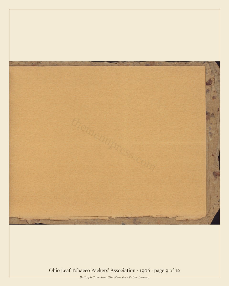 Vintage menu — page 9 of 12