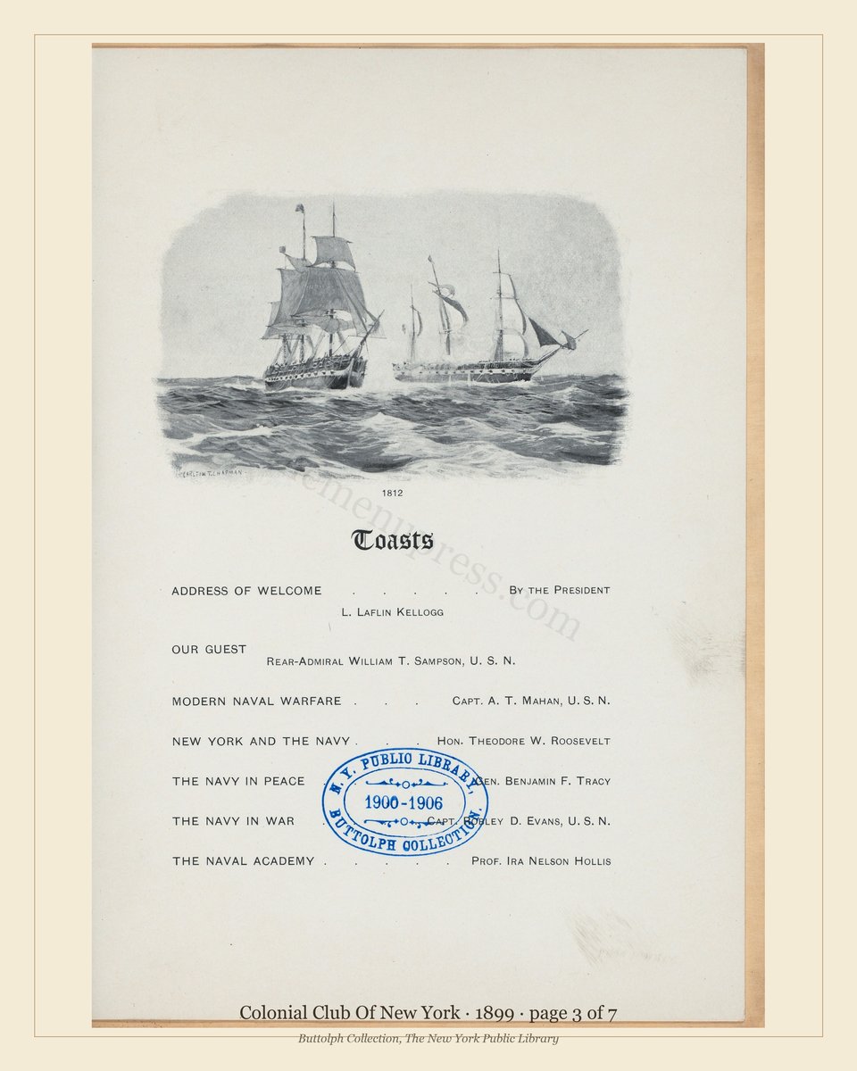 Vintage menu — page 3 of 7