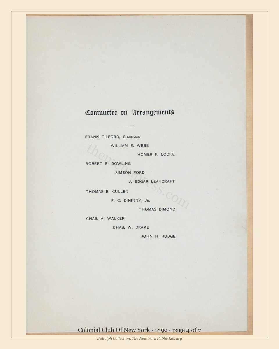 Vintage menu — page 4 of 7