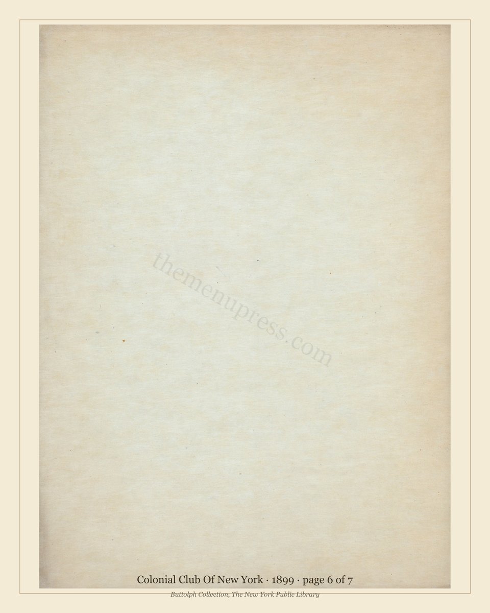 Vintage menu — page 6 of 7