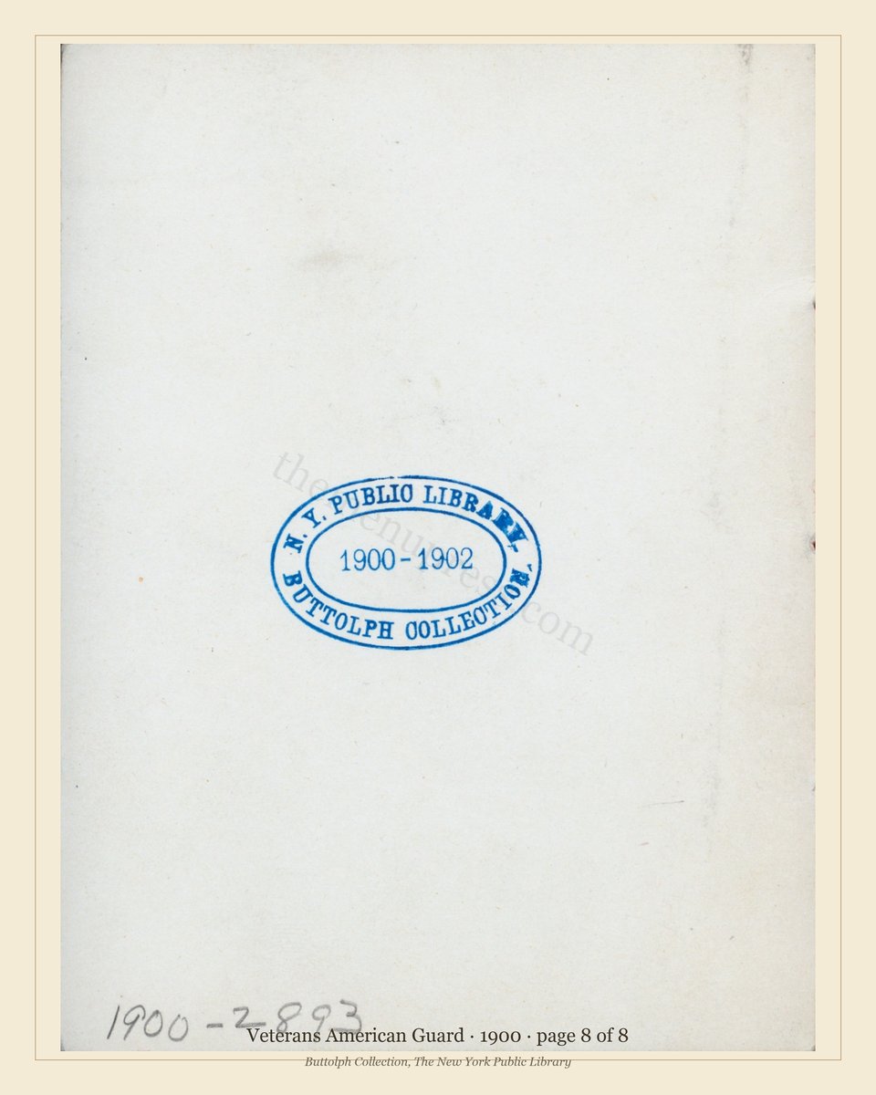 Vintage menu — page 8 of 8