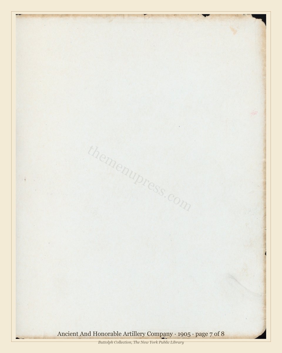 Vintage menu — page 7 of 8