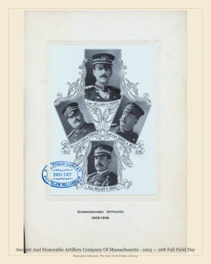 Ancient And Honorable Artillery Company Of Massachusetts · 1905 — 268 Fall Field Day