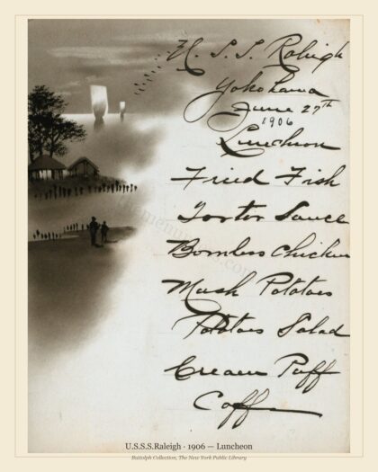 U.S.S.S.Raleigh · 1906 — Luncheon
