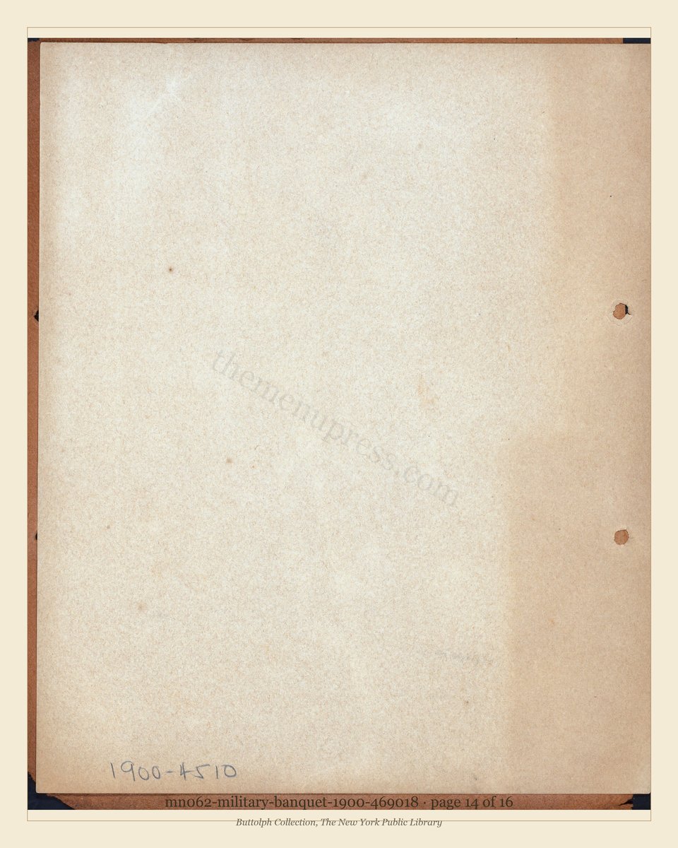Vintage menu — page 14 of 16