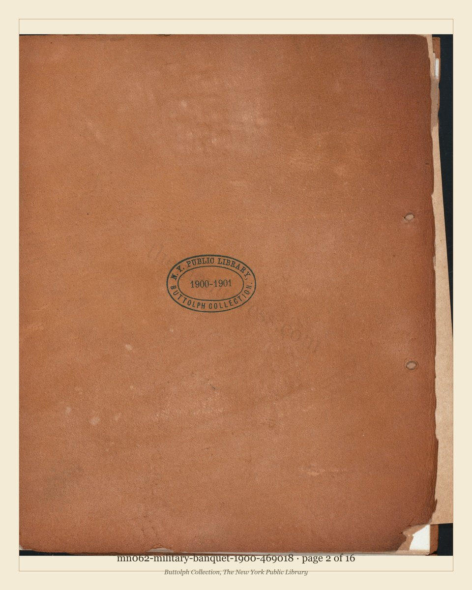 Vintage menu — page 2 of 16