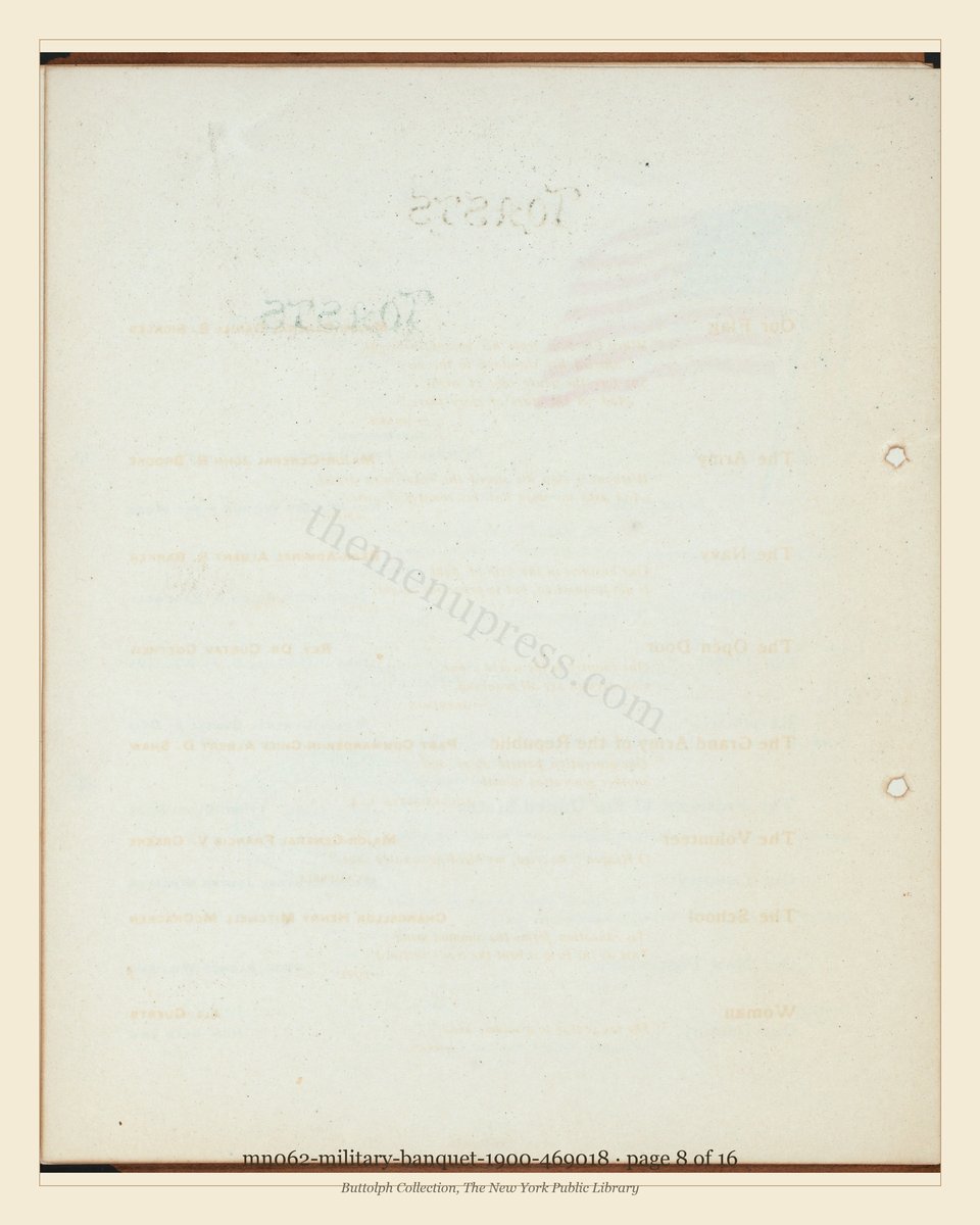 Vintage menu — page 8 of 16