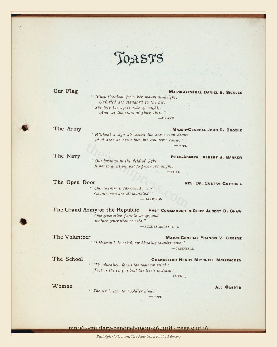 Vintage menu — page 9 of 16