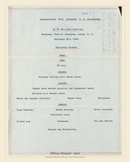 Military Banquet · 1900