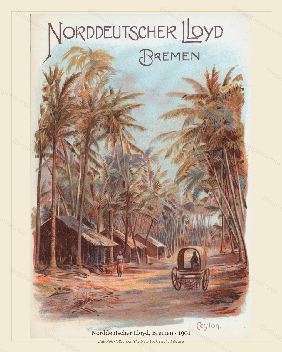 Vintage menu preview — Norddeutscher Lloyd, Bremen · Ceylon · 1901