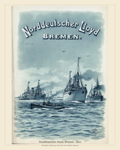 Norddeutscher Lloyd, Bremen · Harbour Scene · 1901