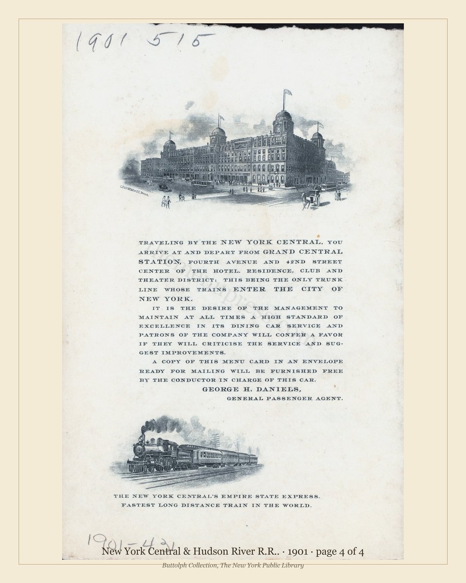 Vintage menu — page 4 of 4