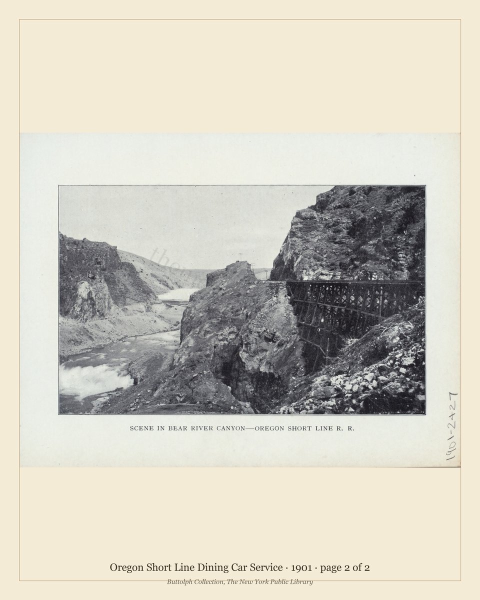 Vintage menu — page 2 of 2
