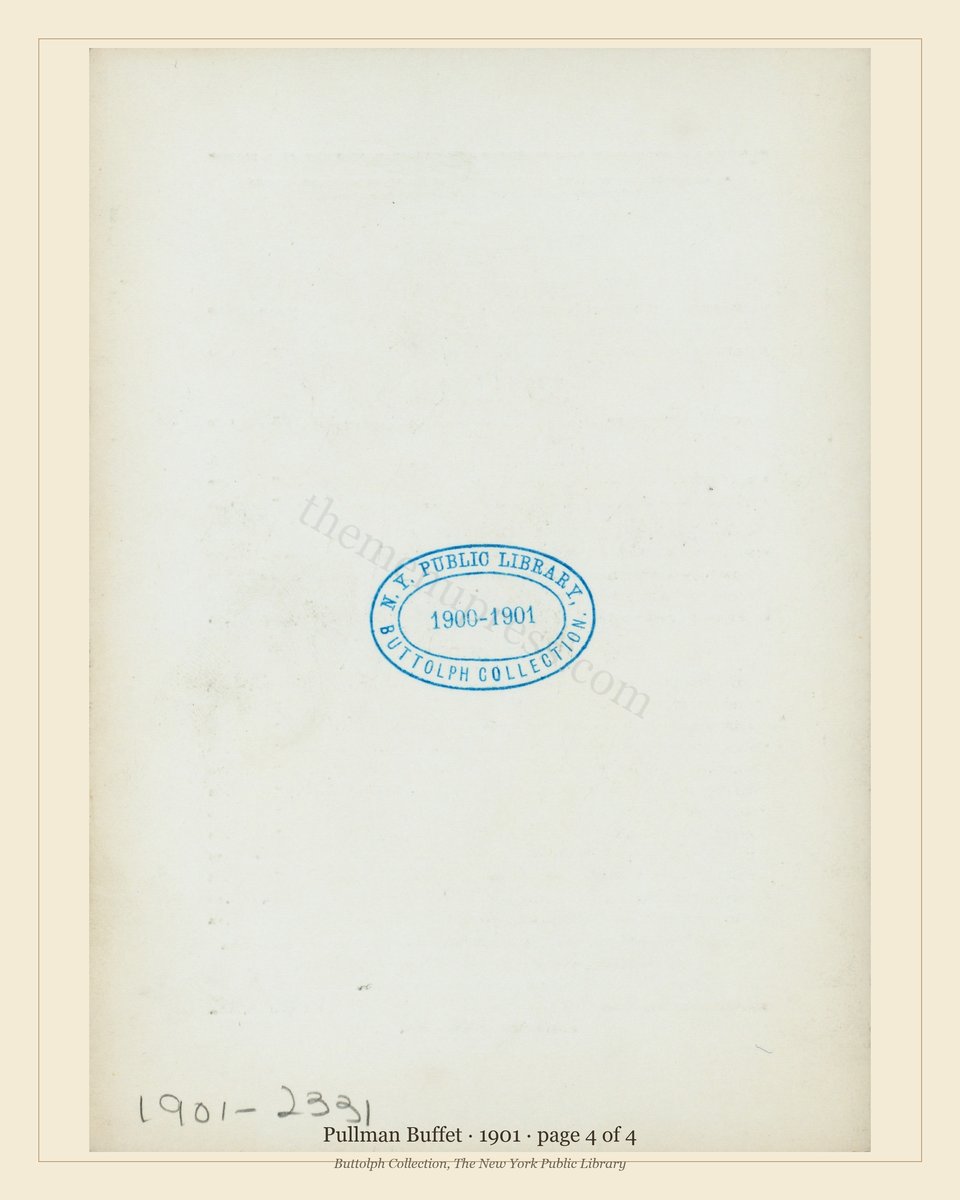 Vintage menu — page 4 of 4