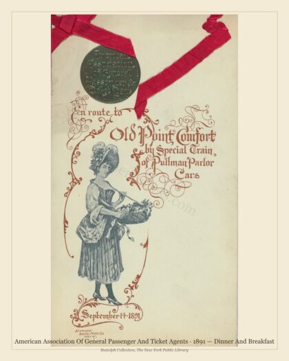 American Association Of General Passenger And Ticket Agents · 1891 — Dinner And Breakfast
