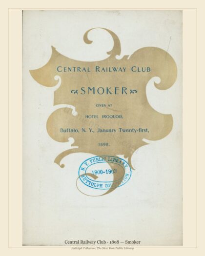 Central Railway Club · 1898 — Smoker
