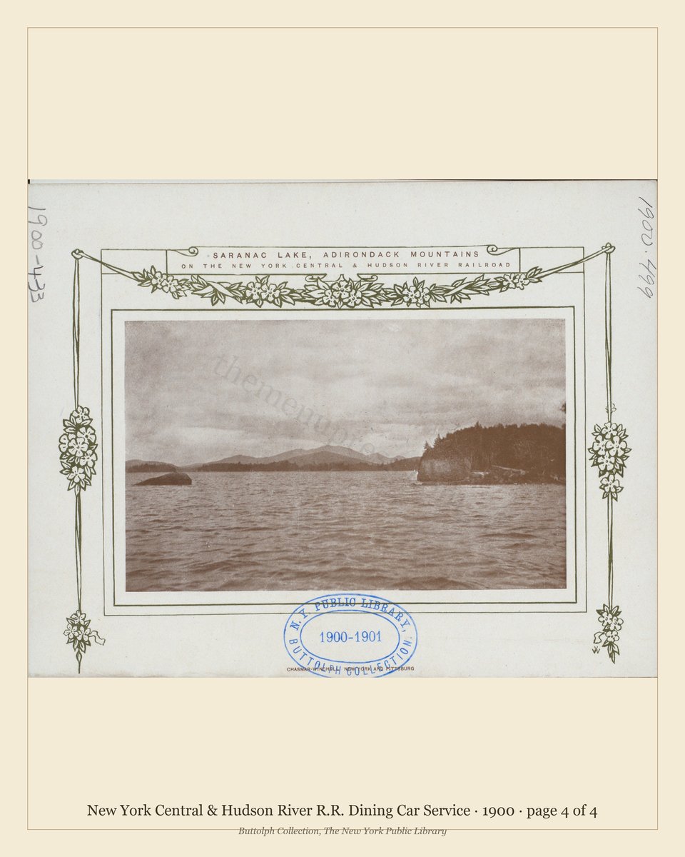 Vintage menu — page 4 of 4