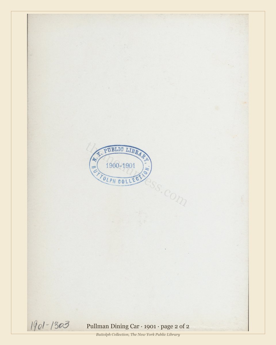 Vintage menu — page 2 of 2