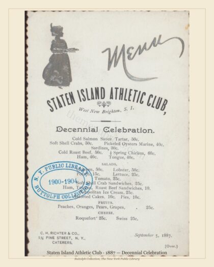 Staten Island Athletic Club · 1887 — Decennial Celebration