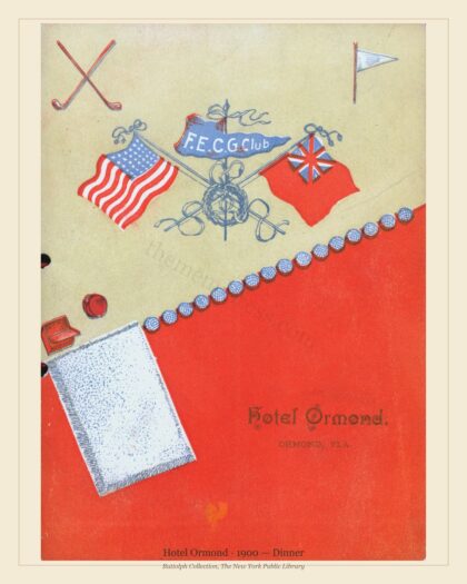 Hotel Ormond · 1900 — Dinner