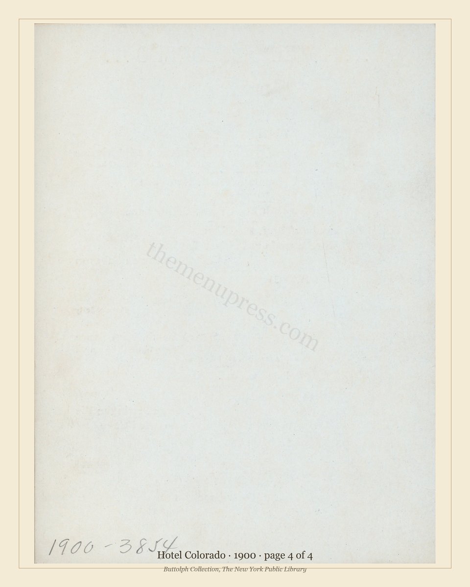 Vintage menu — page 4 of 4