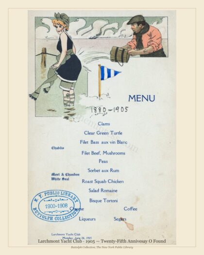 Larchmont Yacht Club · 1905 — Twenty-Fifth Annivesay O Found
