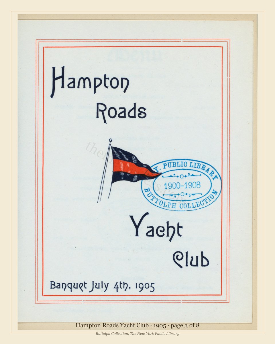 Vintage menu — page 3 of 8